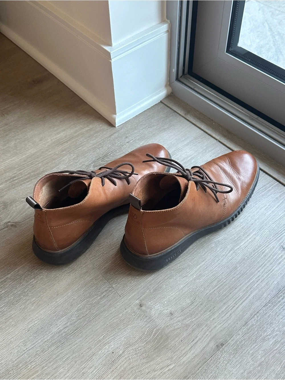 Cole Haan Leather Chukka Boots in Brown - Men's Casual Lace-Up size 10